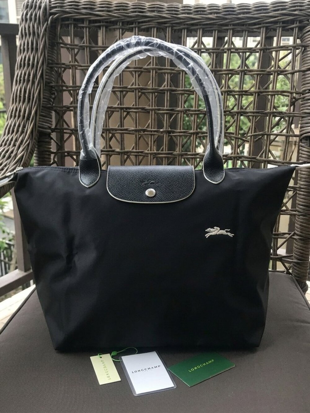 Longchamp Tote Bag Medium Black